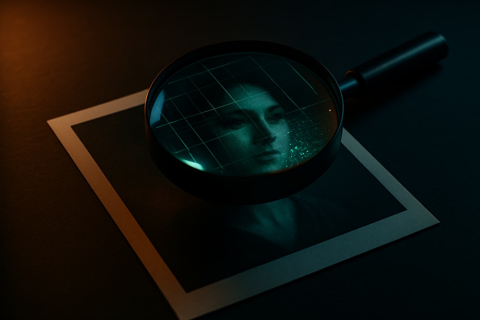 AI detection tool scanning image for synthetic artifacts