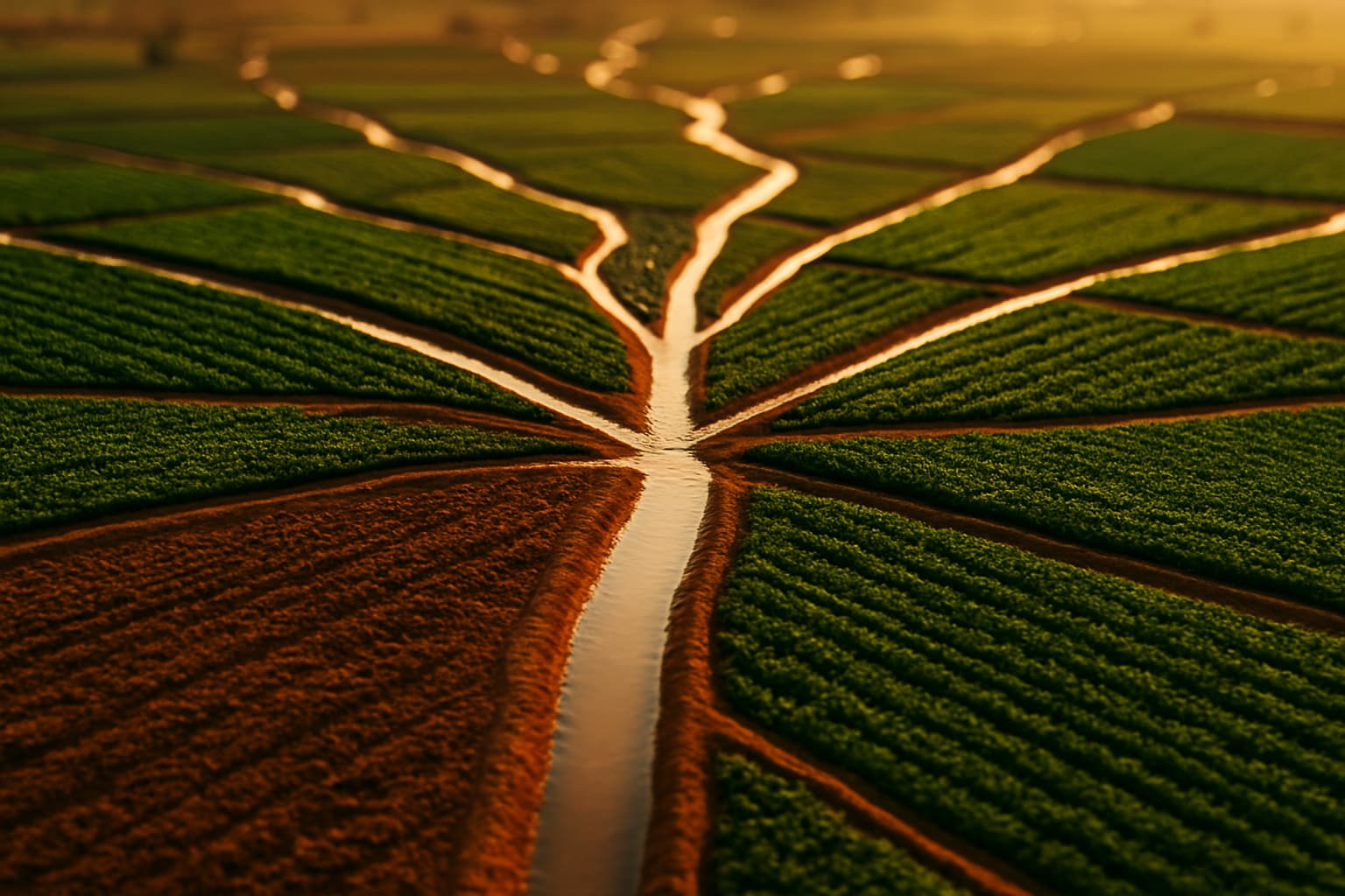 Branching irrigation channels as a metaphor for SaaS content marketing pipeline