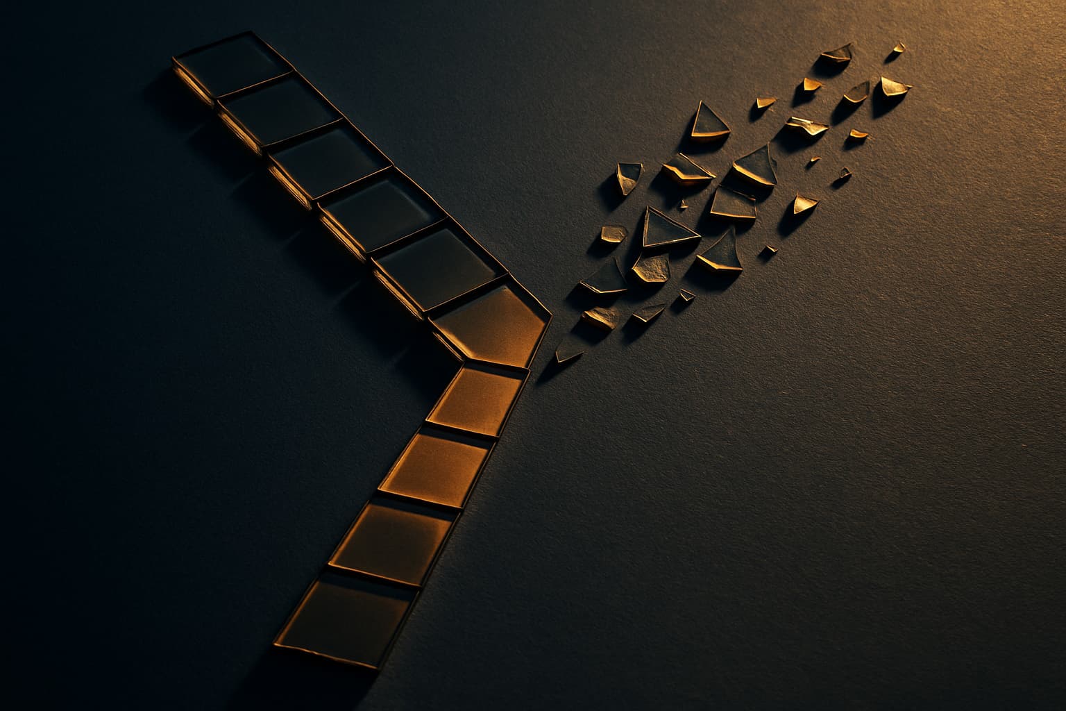 Diverging paths symbolizing product-market fit versus sales growth